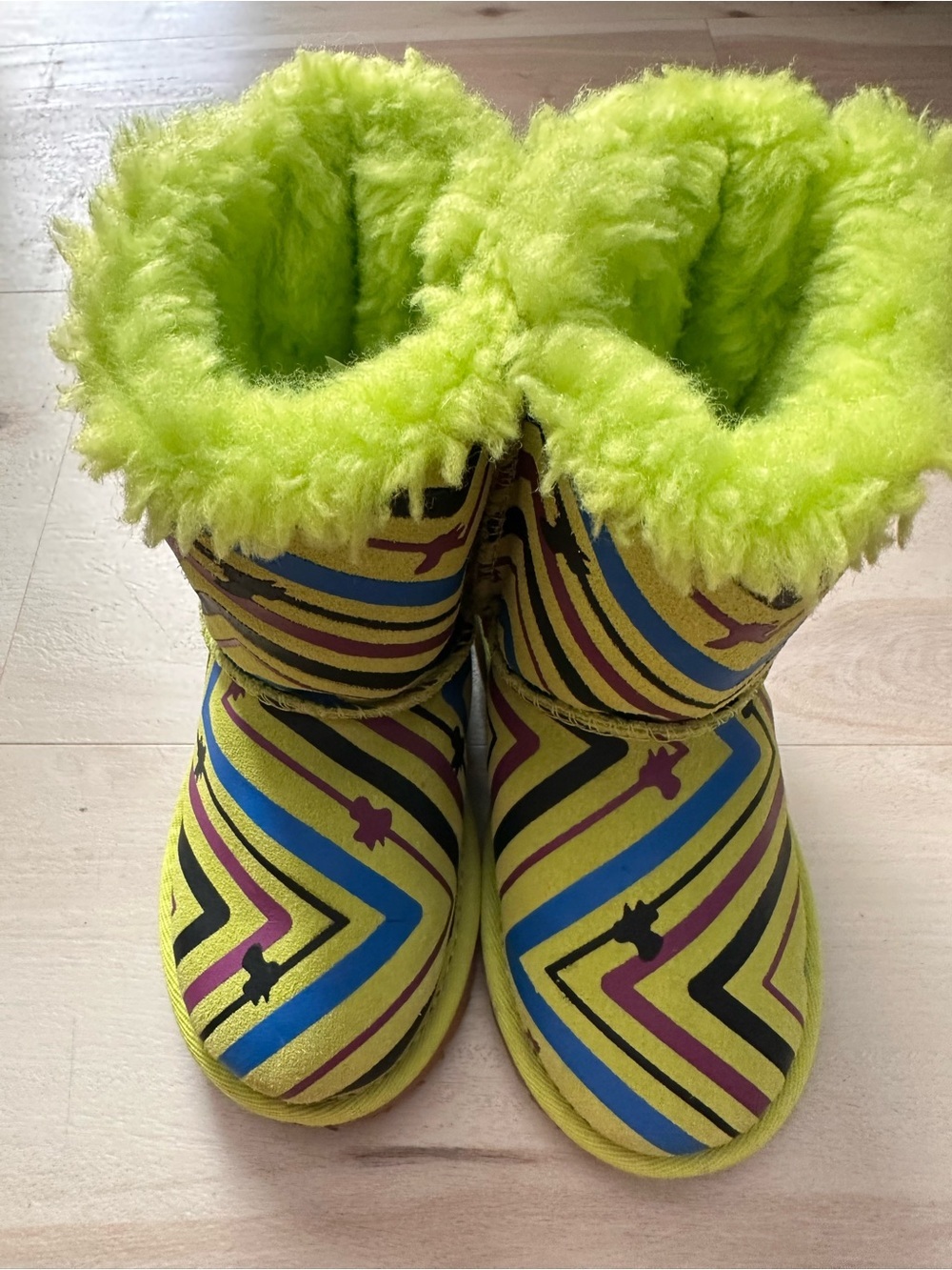 UGG Australia Toddler Bailey Bow II Galactic Print Boots Size 9 - Picture 2 of 14